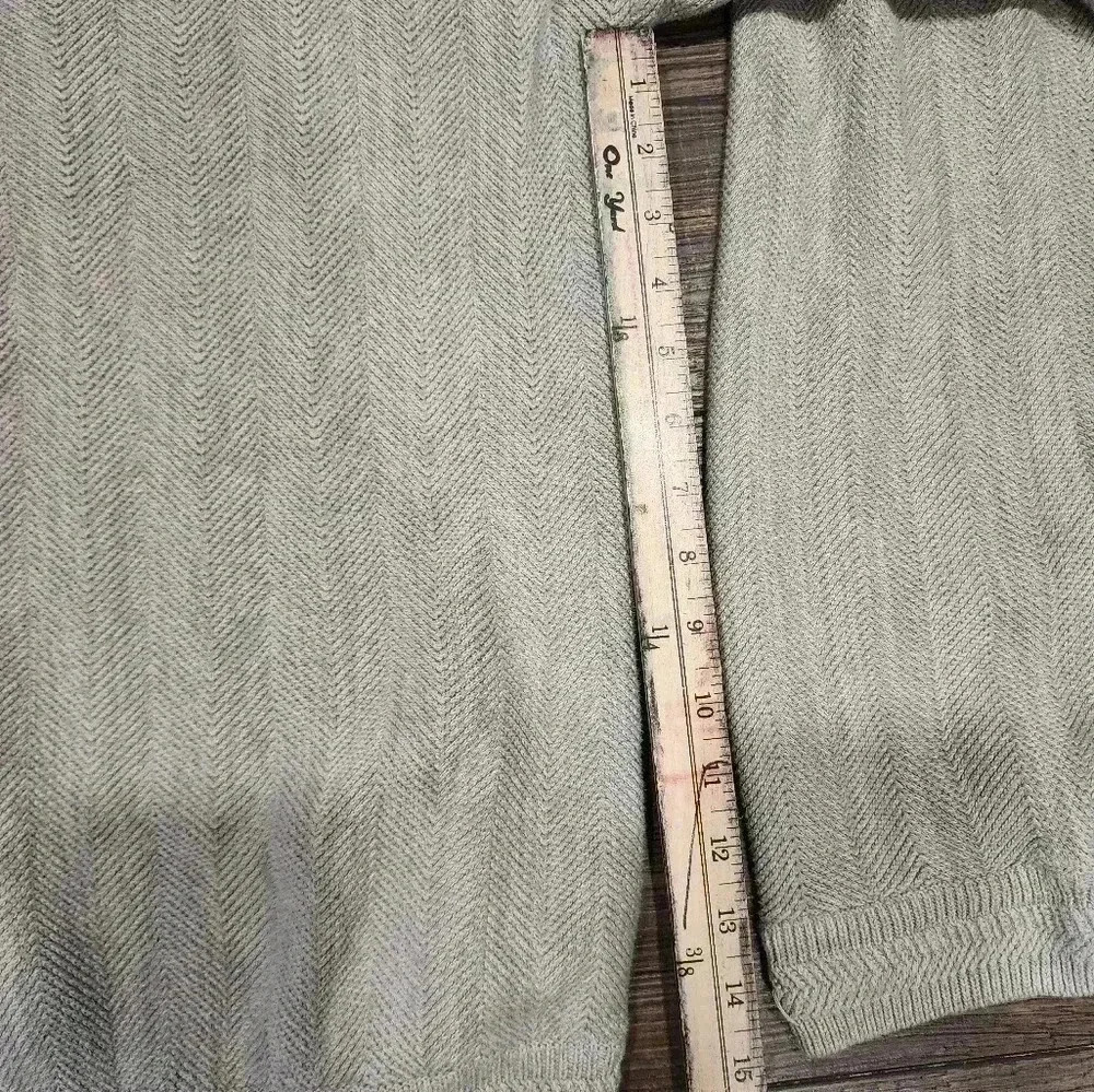 Vintage Chaps Ralph Lauren Hand Framed Sweater S XLARGE Beige Herringbone 90’s - Picture 6 of 6